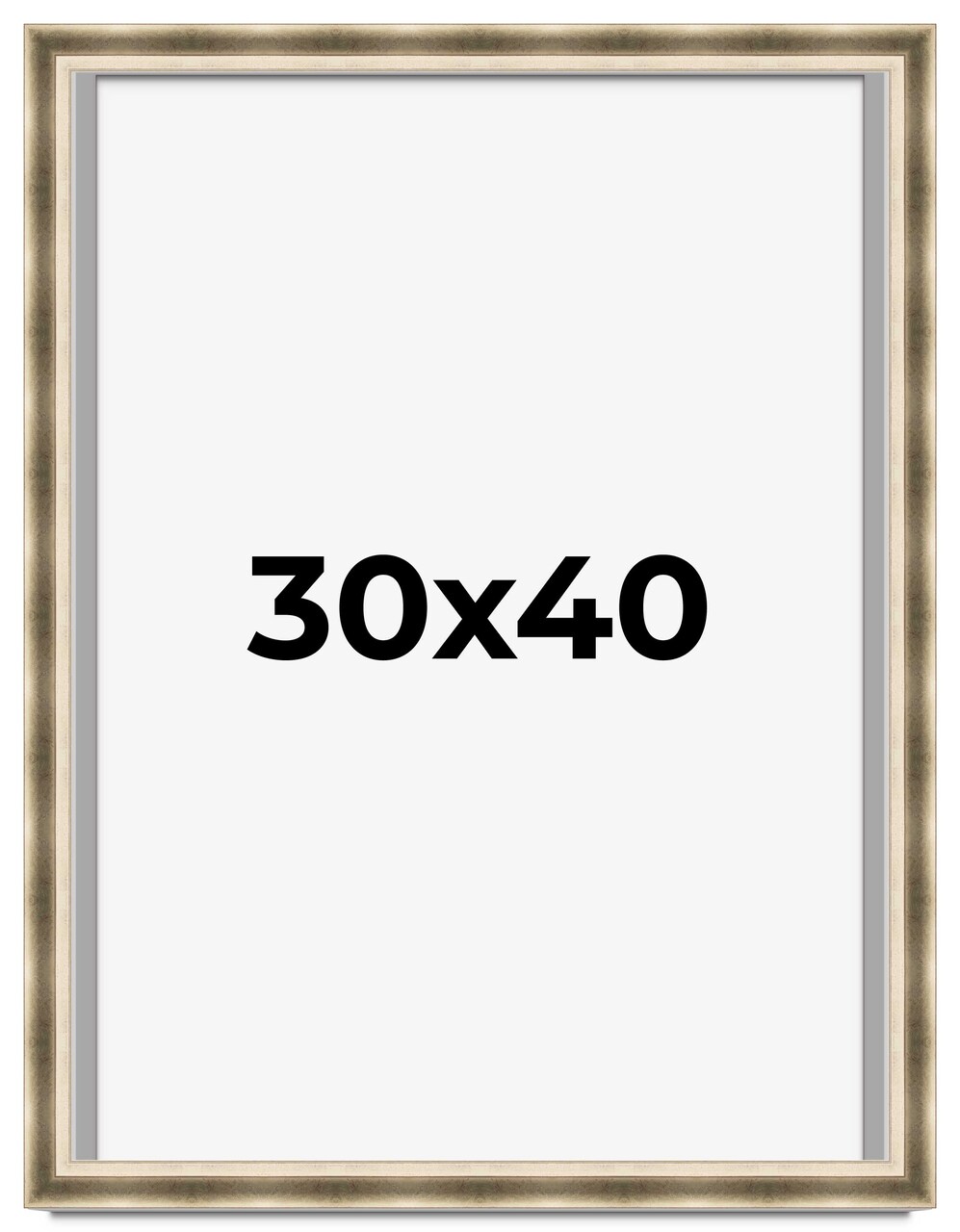 30x40 Deep Shadow Box Picture Frame with UV-Resistant Acrylic & Acid Free Backing, Available in 4 Finishes - Gold, Silver, Brown, White